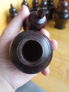 Lọ tăm gỗ trắc