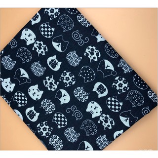 Vải canvas, vải bố mẫu mèo con nền đậm