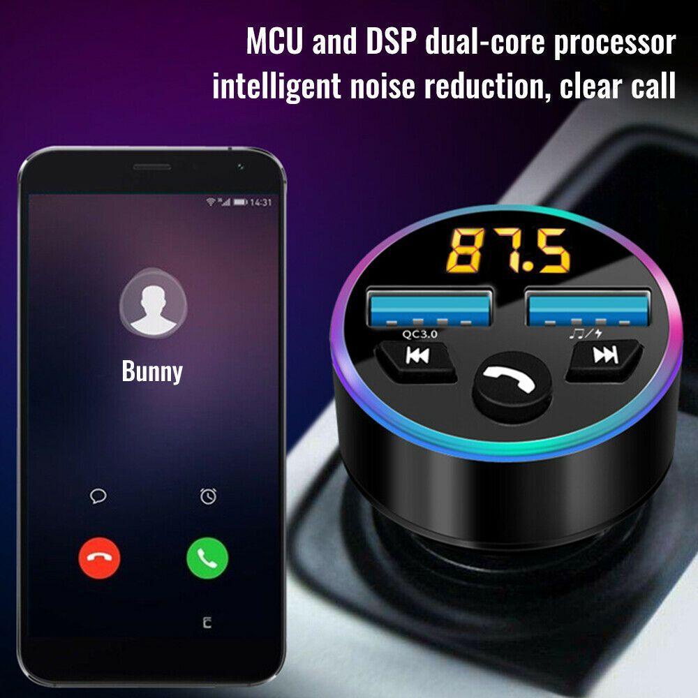 Củ Sạc Nhanh QC 3.0 Kiêm Máy Nghe Nhạc MP3 Màn Hình LED Rảnh Tay