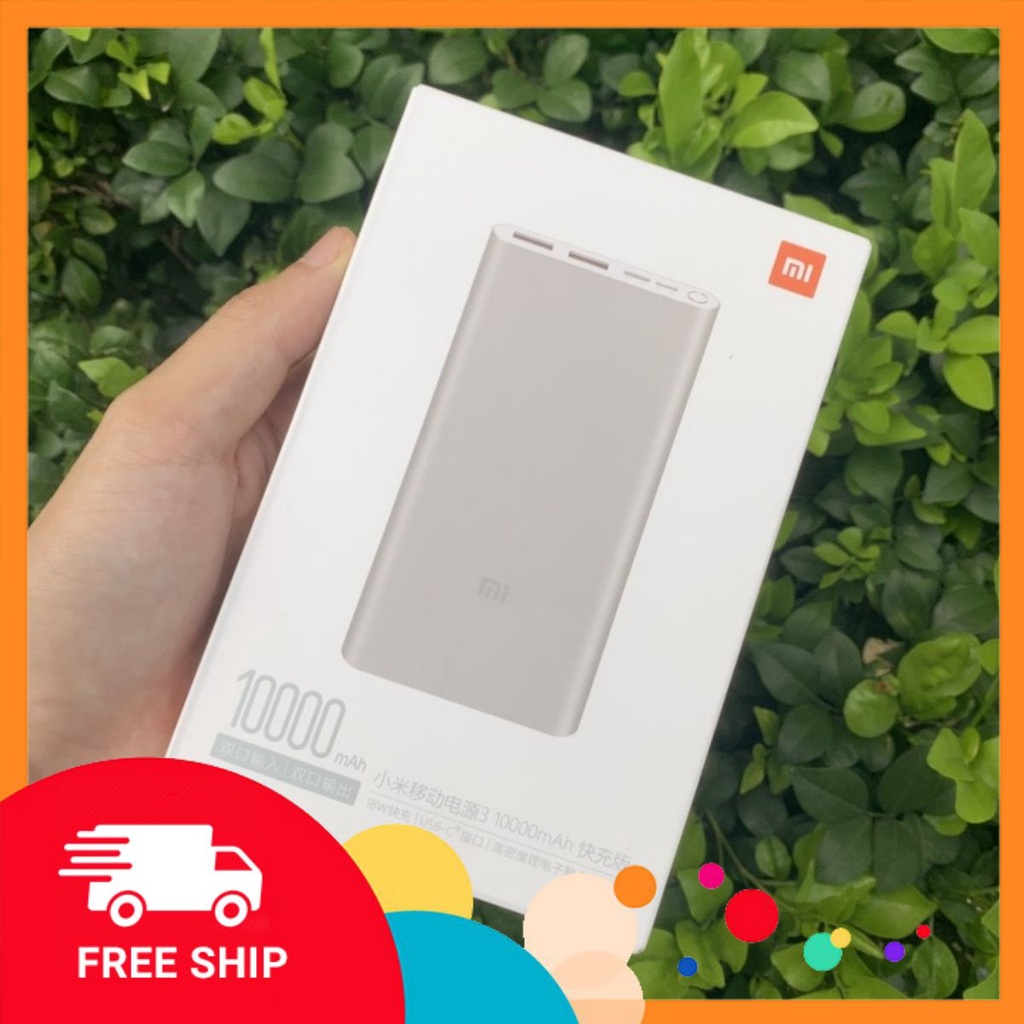 Sạc Dự Phòng - Sạc Dự Phòng Xiaomi Gen 3 10000mAh - Hỗ Trợ Sạc Nhanh 2 Chiều QC 3.0 18W