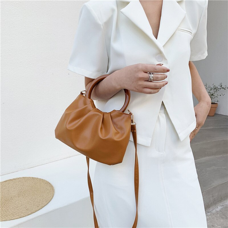 Túi Xách Da Pu JASMIN NOIR Cỡ Nhỏ Thiết Kế Đơn Giản Phong Cách Retro Cho Nữ