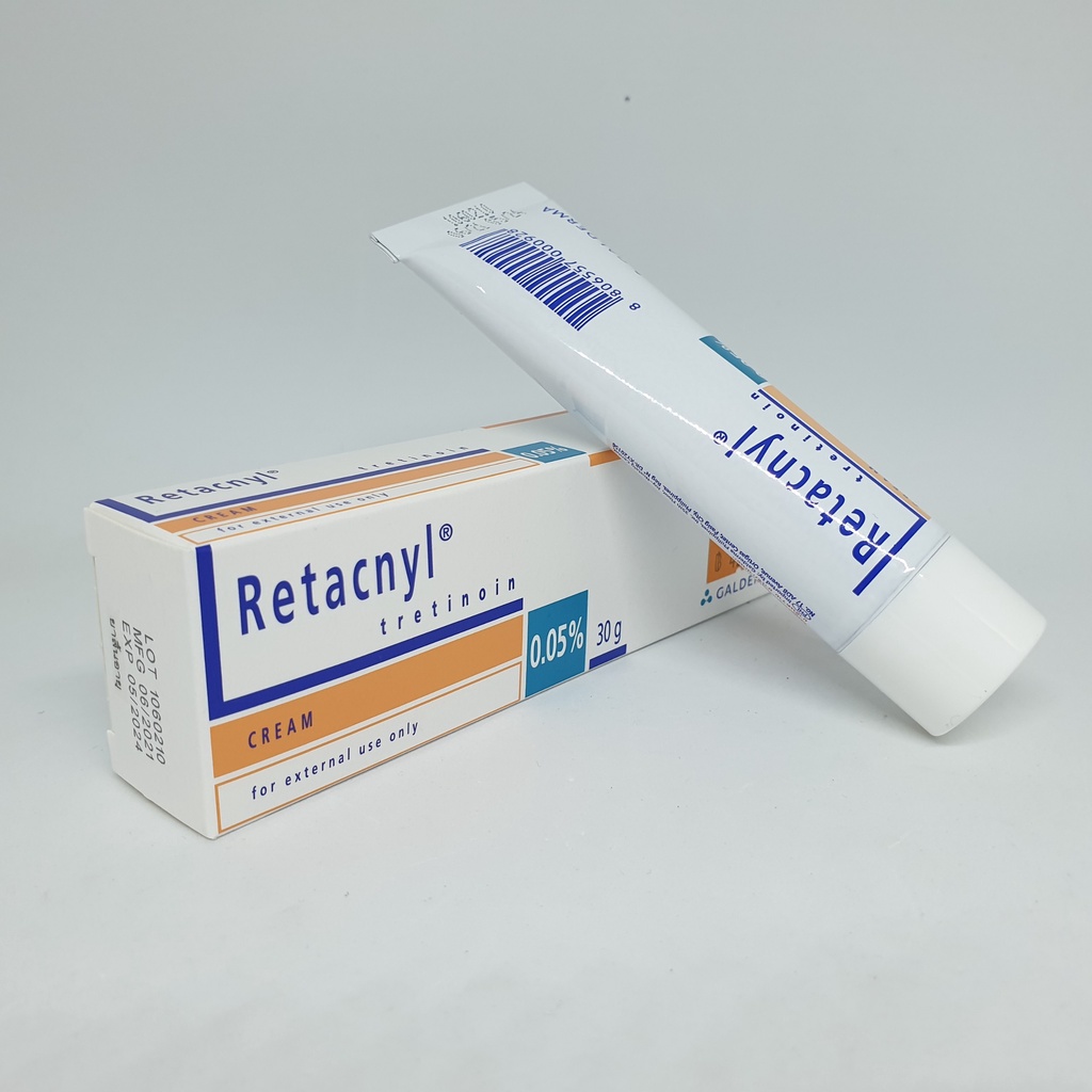 Tretinoin Retacnyl Cream 0,025%, 0.05% - Kem hỗ trợ giảm mụn trẻ hóa da