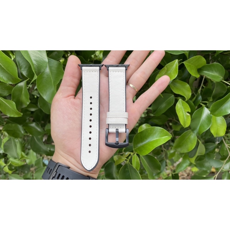 Dây da hybird cao cấp 40mm 44mm 38mm 42mm cho đồng hồ Apple Watch IWatch Series 5 4 3 2 1