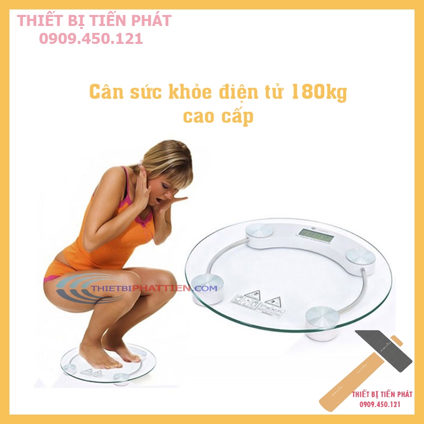 CÂN SỨC KHOẺ ĐIỆN TỬ MẶT KÍNH MAX 180KG (Chính Hãng)