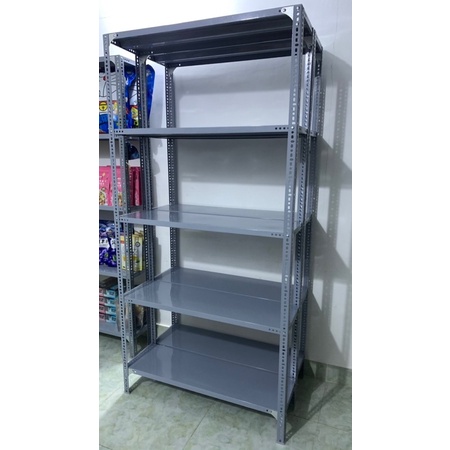 Kệ sắt 5 tầng, Cao 2m x Dài 80cm x Rộng 40cm, Kệ sắt V lỗ đa năng, Lắp ráp đựng đồ dùng trong nhà