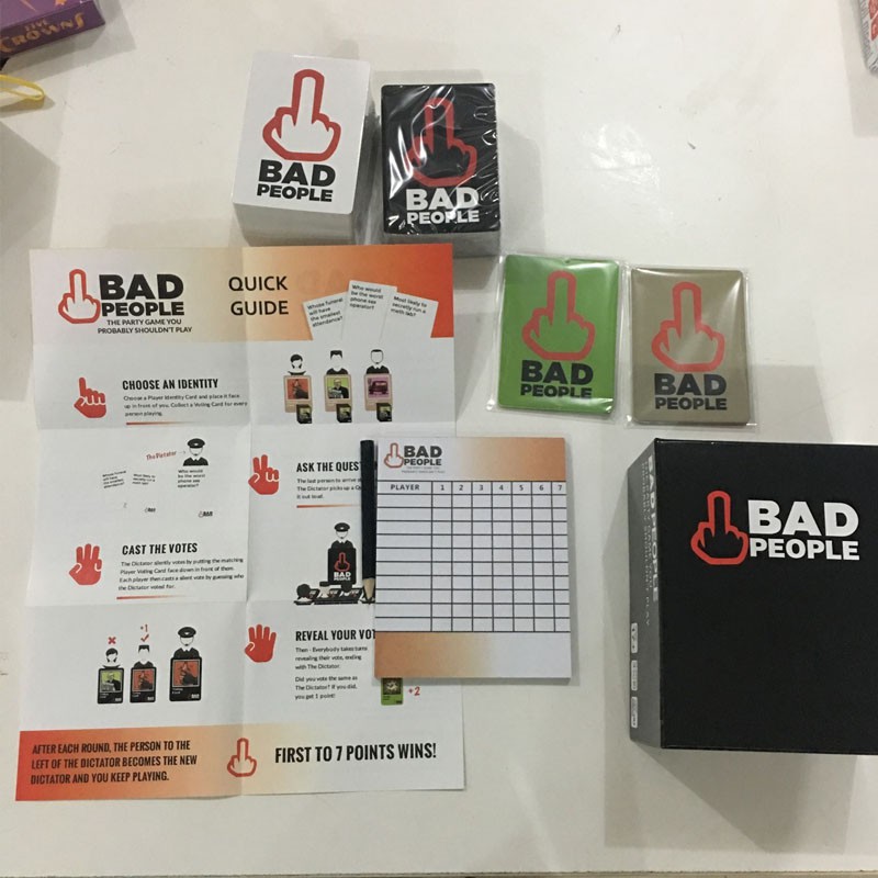 Bộ Thẻ Bài Trò Chơi Bad People Vui Nhộn