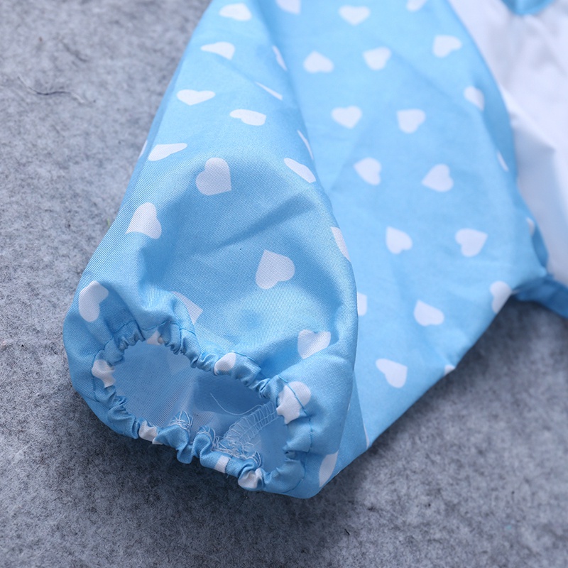 Yếm Ăn Tay Dài Chống Thấm Nước Họa Tiết Dễ Thương Cho Bé