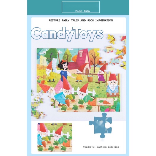 ĐỒ CHƠI GHÉP HÌNH (XẾP HÌNH) 120 MẢNH GHÉP BẰNG GỖ CHO BÉ