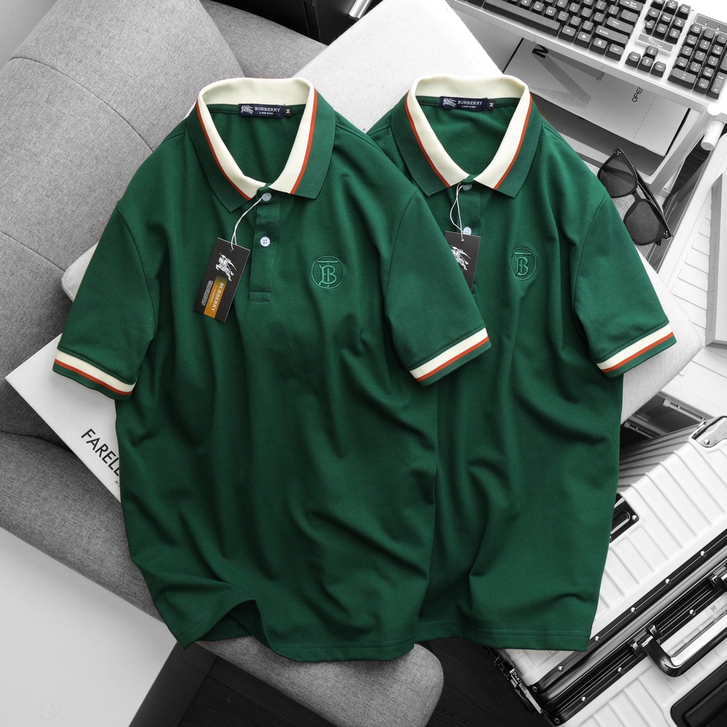 Áo Polo Nam ngắn tay BUBRY cổ 2 khuy,Form Slimfit,vải cotton dư xịn co dãn 4 chiều,thấm hút mồ hôi,Hàng VNXK