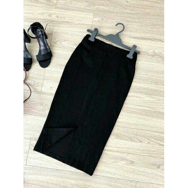 Chân váy len ôm dáng dài - đầm len dệt kim xinh xắn