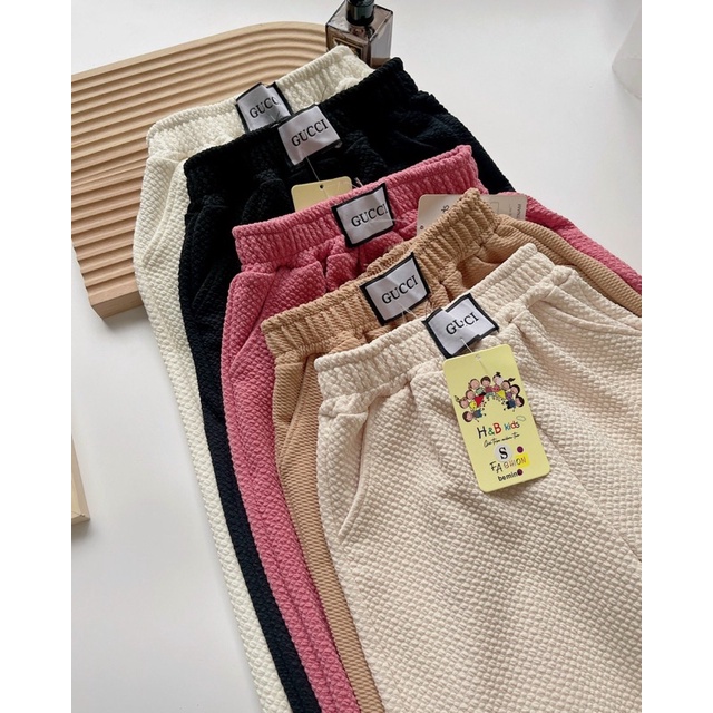 Quần dài ống rộng bé gái size 18-32kg cạp cao, quần áo trẻ em thu đông