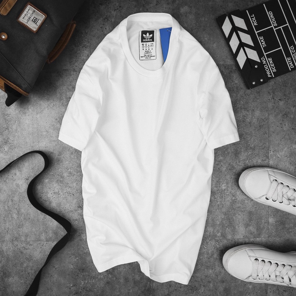 Áo Thun Nam Trơn Cổ Tròn Adidas vải Cotton co giãn dày dặn phông trơn basic tay ngắn nhiều màu