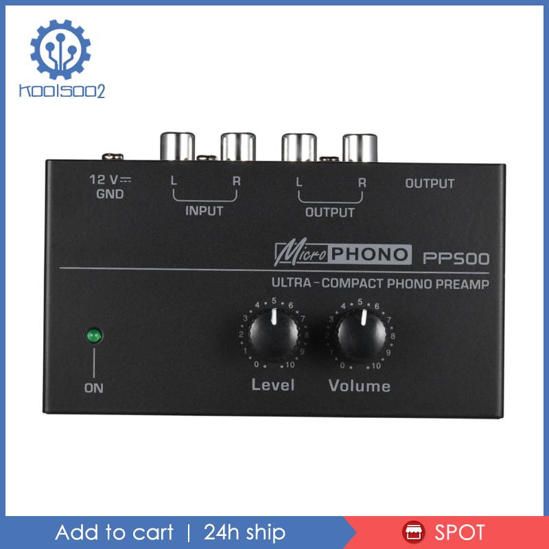 [Koolsoo2] Pp500 Phono Nút Xoay Điều Khiển Âm Thanh Nổi Điện Tử Mini