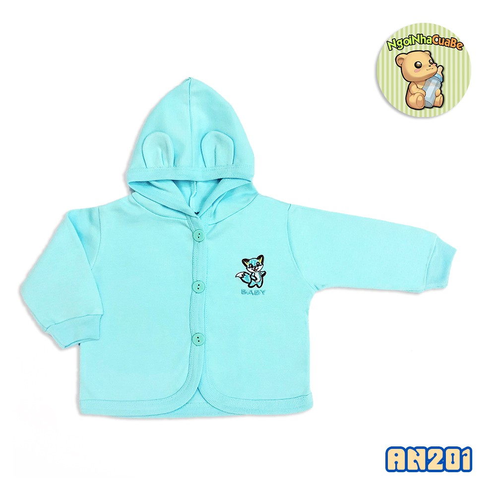 Áo khoác nón tai gấu Baby Fox đáng yêu cho Bé 0-12 tháng