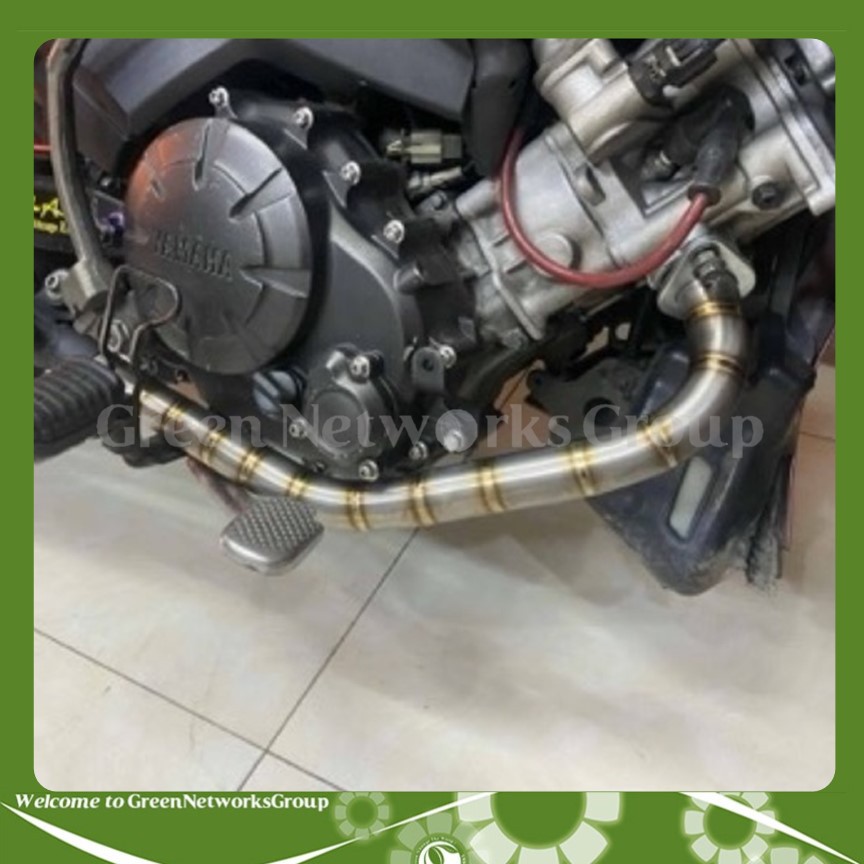 Cổ pô Exciter 150 titan chưa lên màu Greennetwokrs