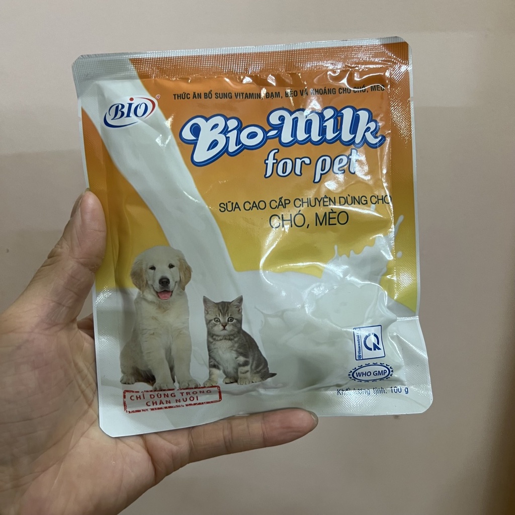 Sữa Bio Milk For Pet cho chó mèo con, sữa cho chó mèo sơ sinh, mang thai và biếng ăn cần thêm dưỡng chất Củ Cải Pet Shop