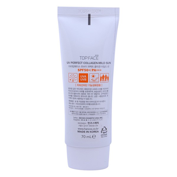 Kem chống nắng TopFace UV Perfect SPF50+ PA+++ 70ml