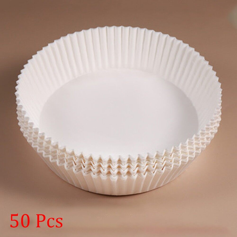 Giấy nến khay lót nồi chiên không dầu 1 tệp 50 TRÒN tờ cực tiện không gây hỏng nồi
