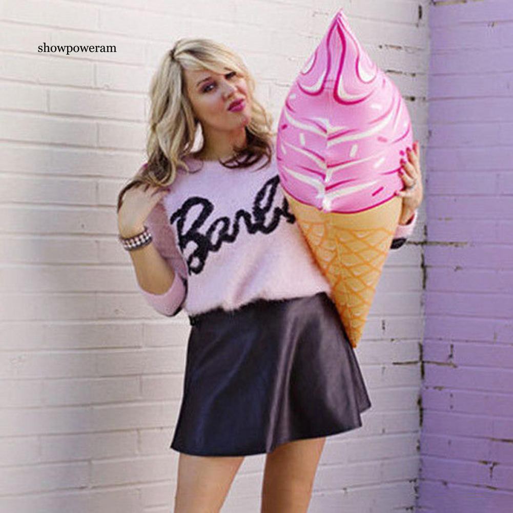 Đồ chơi bơi lội bơm hơi hình cây kem thiết kế ngộ nghĩnh