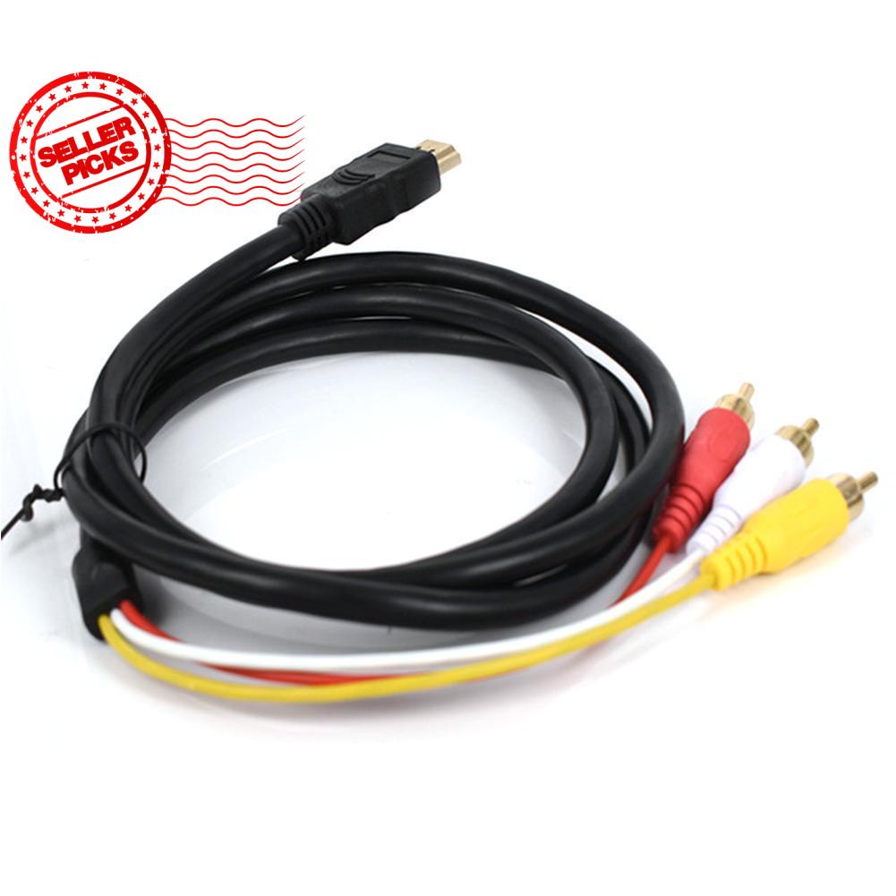 Dây cáp âm thanh chuyển đổi Hdmi sang Av Hdmi 3Rca 3Rca Hdmi R8M2 E3R7