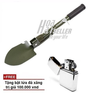 Bộ cuốc, xẻng, rìu chiến đấu quân đội cao cấp HOAHAI+ Tặng bật quẹt ngẫu nhiên