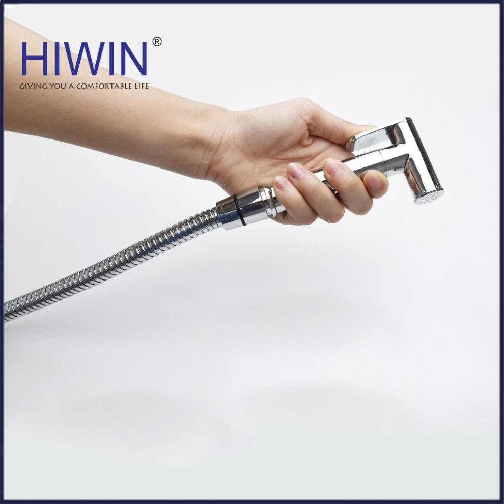 Bộ vòi xịt vệ sinh đa năng chất liệu đồng mạ mặt gương cao cấp HIWIN PJF-2012