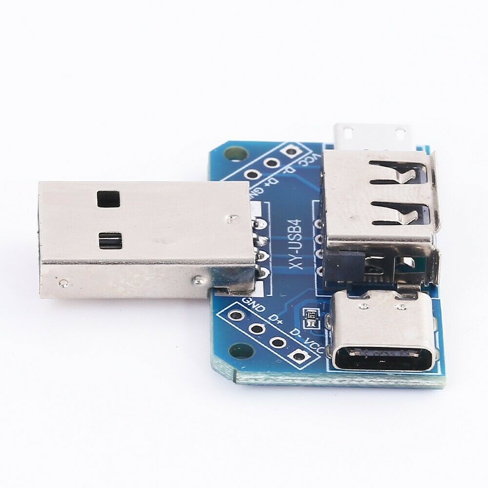 Mạch Chuyển Đổi USB sang USB Cái, Micro USB, Type C 2.54mm