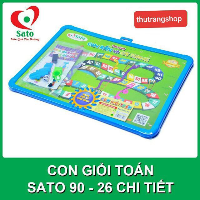 Bộ chữ nam châm và bảng học CON GIỎI TOÁN đồ chơi an toàn SATO