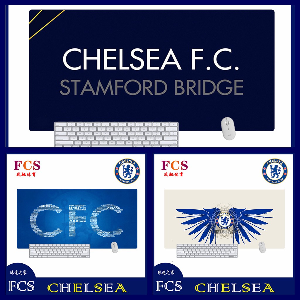 Chelsea Tấm Lót Chuột In Logo Chelsea Fc Chelsea Màu Xanh Quân Đội