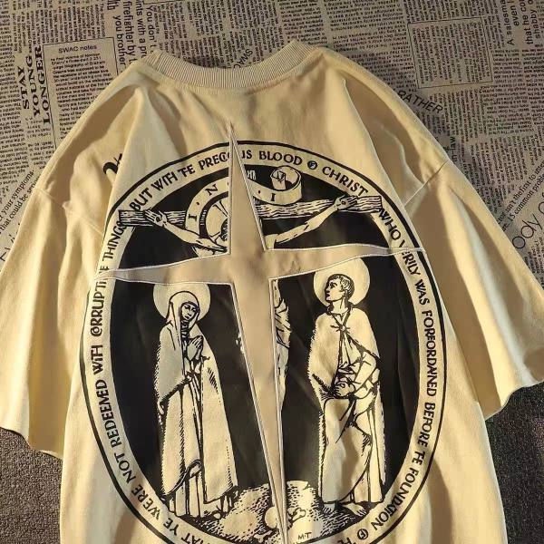 Áo Thun Ngắn Tay Cổ Tròn Thời Trang Cá Tính 1931214Áo Thun In Hình Thời Trang Năng Động Cho Cặp Đôi