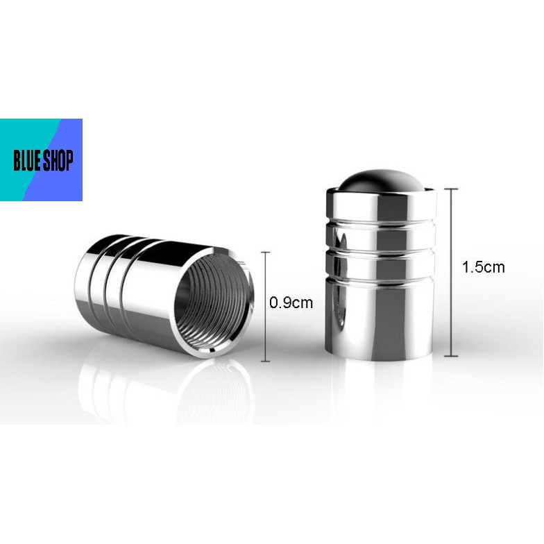 Nắp van lốp xe hơi bằng hợp kim - 1 bộ 4 van xe