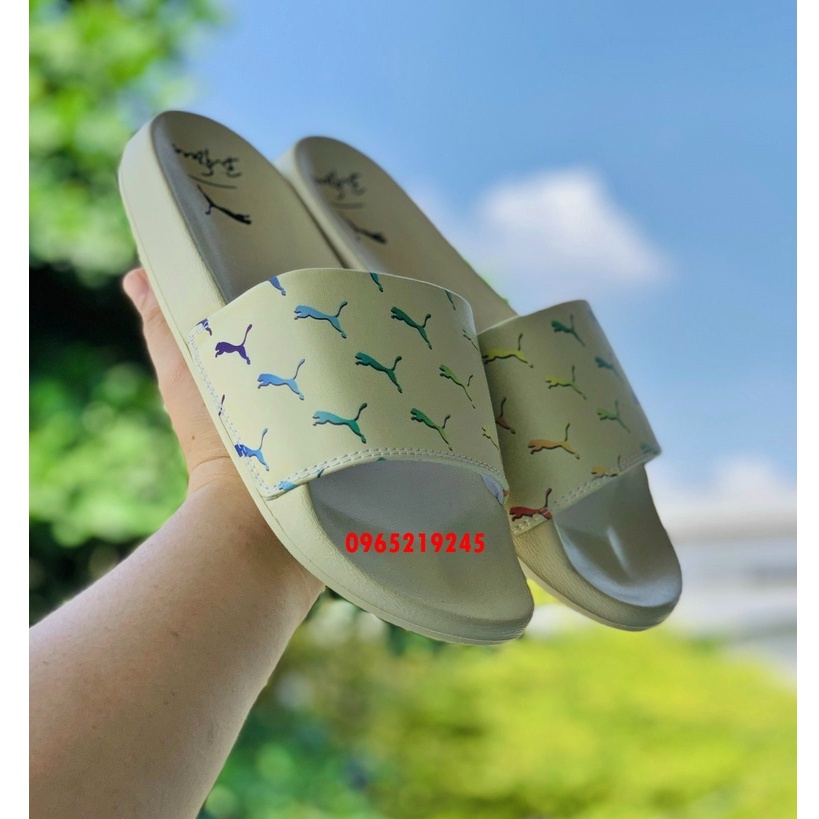 ♥️ Freeship+Ảnh Thật ♥️dép PUMA, dep puma, dép quai ngang nam nữ, dép quai ngang thể thao nam nữ 𝙋𝙐𝙈𝘼 màu xanh bơ