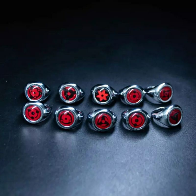 Nhẫn mô hình Sharingan phim Naruto.