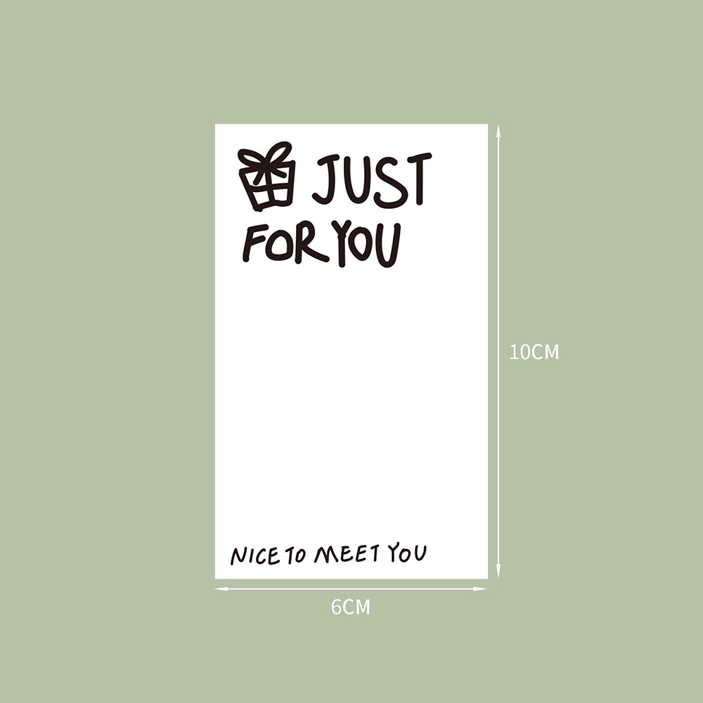 Set 50 Nhãn Dán Trang Trí Thủ Công In Chữ Thank You Dễ Thương