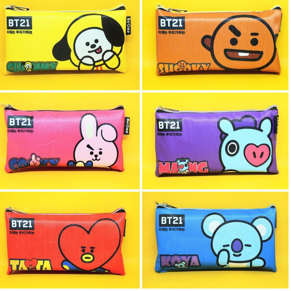 Bóp Viết Vải Bạt In Hình Nhân Vật Bt21 Chimmy Tata Cooky. 6