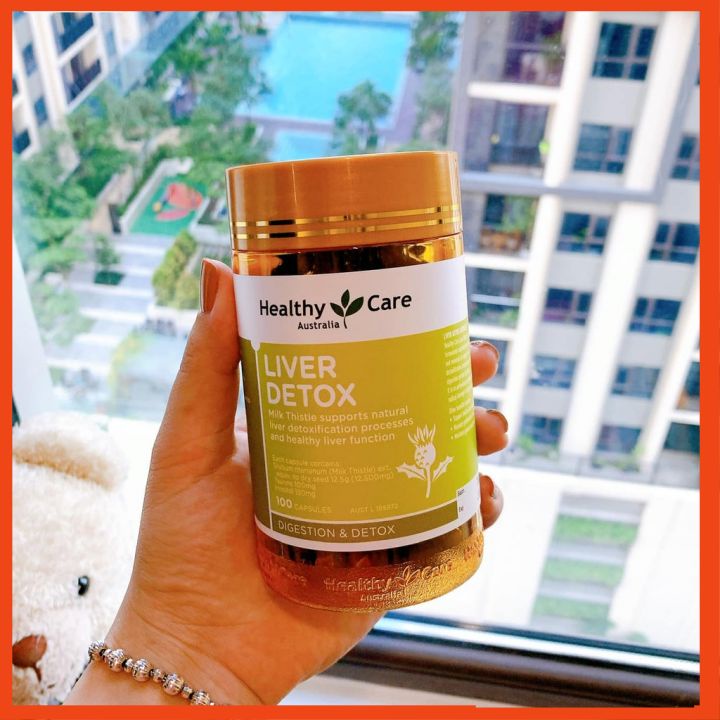 Thải Độc Gan Healthy Care 100v  thanh lọc cơ thể, đẹp da