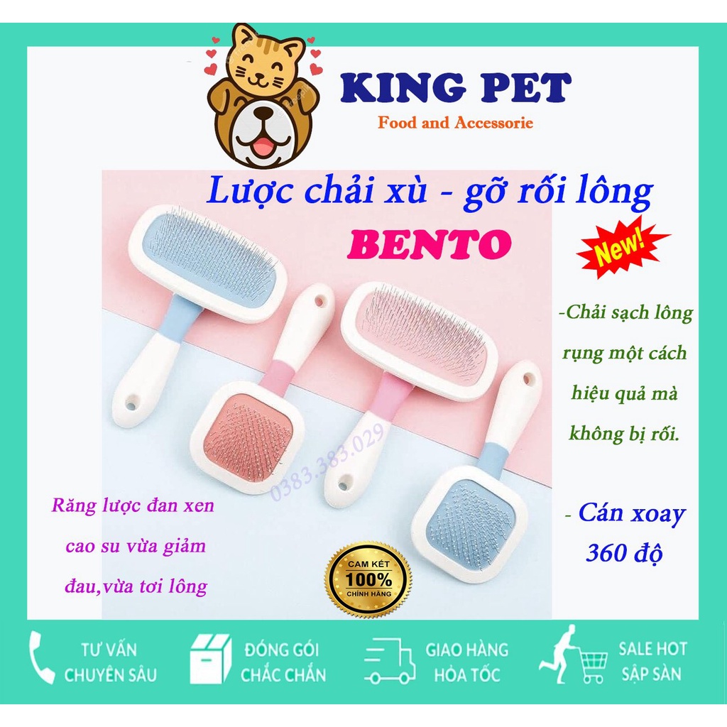 Lược chải xù, gỡ rối lông cho chó mèo Peto