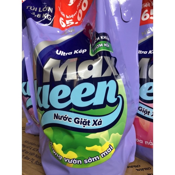 Nước giặt max kleen hương vườn sớm mai 3,8kg