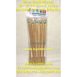 Bộ 10 đũa gỗ cao cấp cho gia đình
