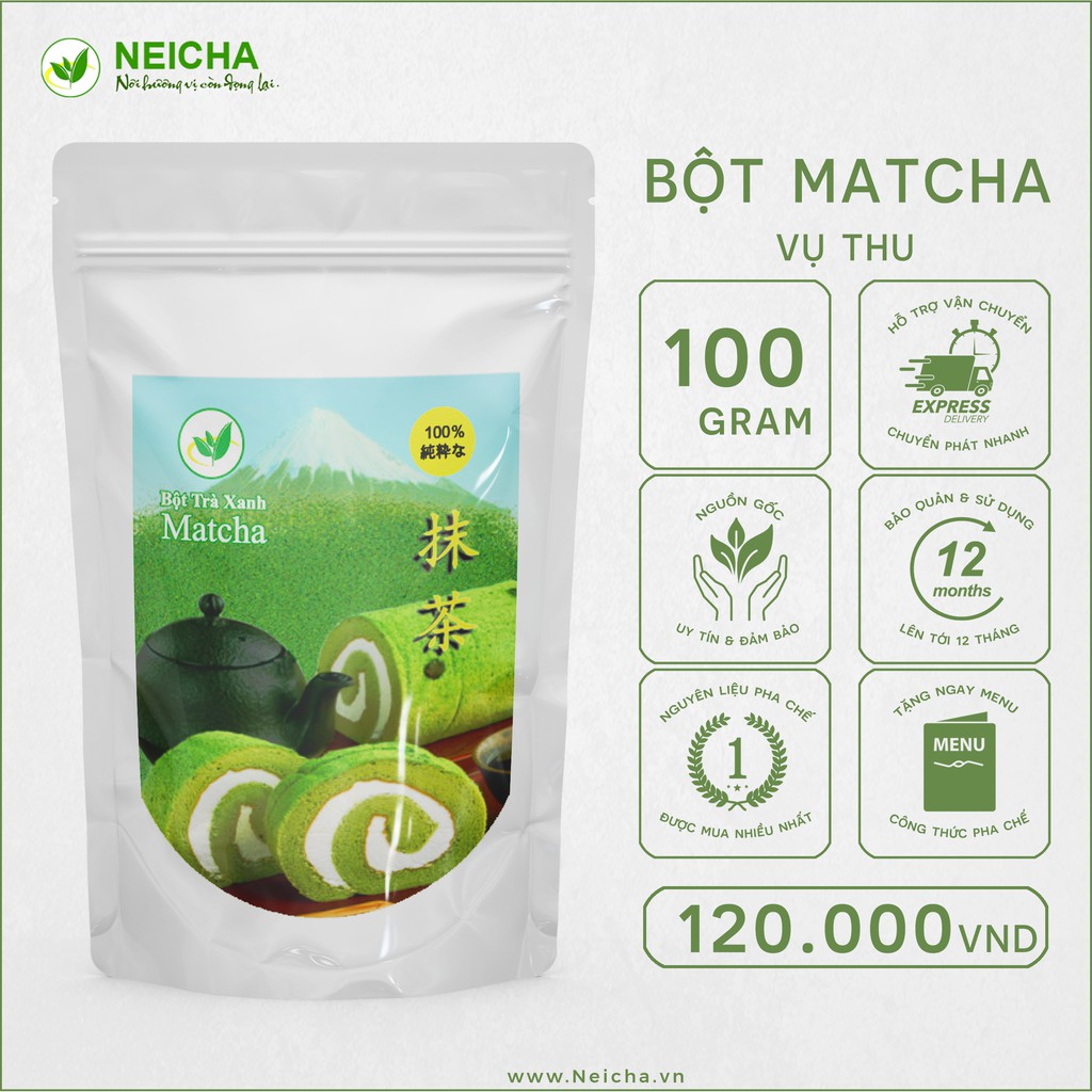 Bột Matcha Thu Neicha (100g)