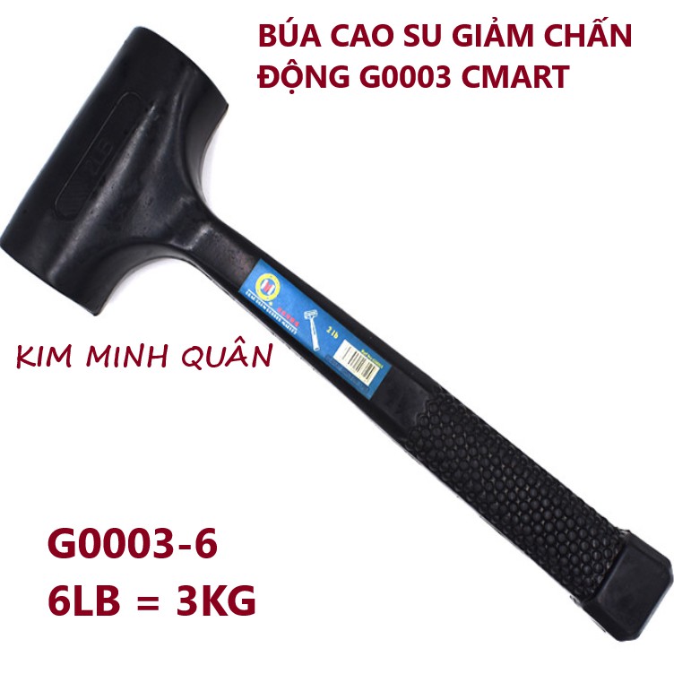 Búa Cao Su Giảm Chấn Động 3kg G0003-6LB CMART