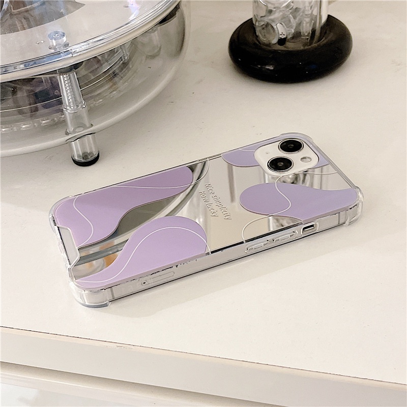 Ốp lưng iphone Ốp Điện Thoại Mặt Gương Chống Sốc Cho iPhone6 / 7 / 8Plus XsMax XR 11 / 14 pro 13Pro Max Dinuo case