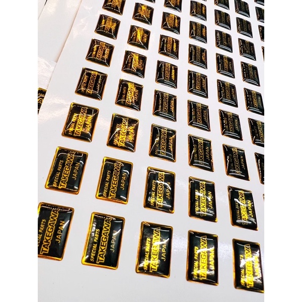 Tem Logo Crom Nổi 24k Takegawa Special Part Japan ✌