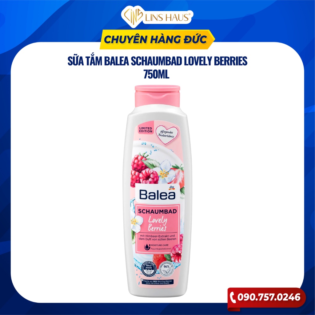 Sữa tắm Balea Schaumbad Lovely berries, 750ml