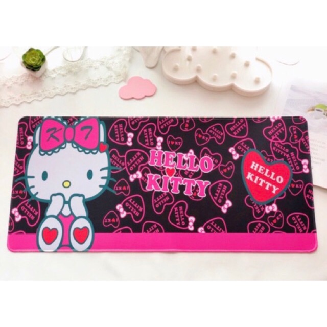 Tấm lót bàn da PU Hello Kitty