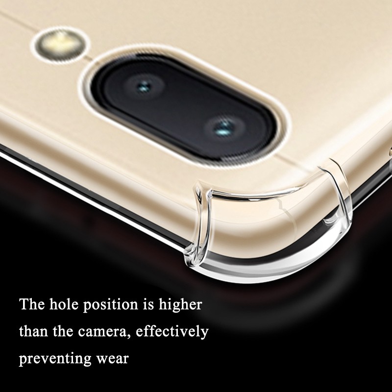 Ốp lưng trong suốt cho Xiaomi poco F1 mi8 SE A1 Redmi 6A 5plus Note 5 Pro | BigBuy360 - bigbuy360.vn