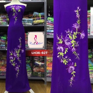 Vải áo dài thêu LH36