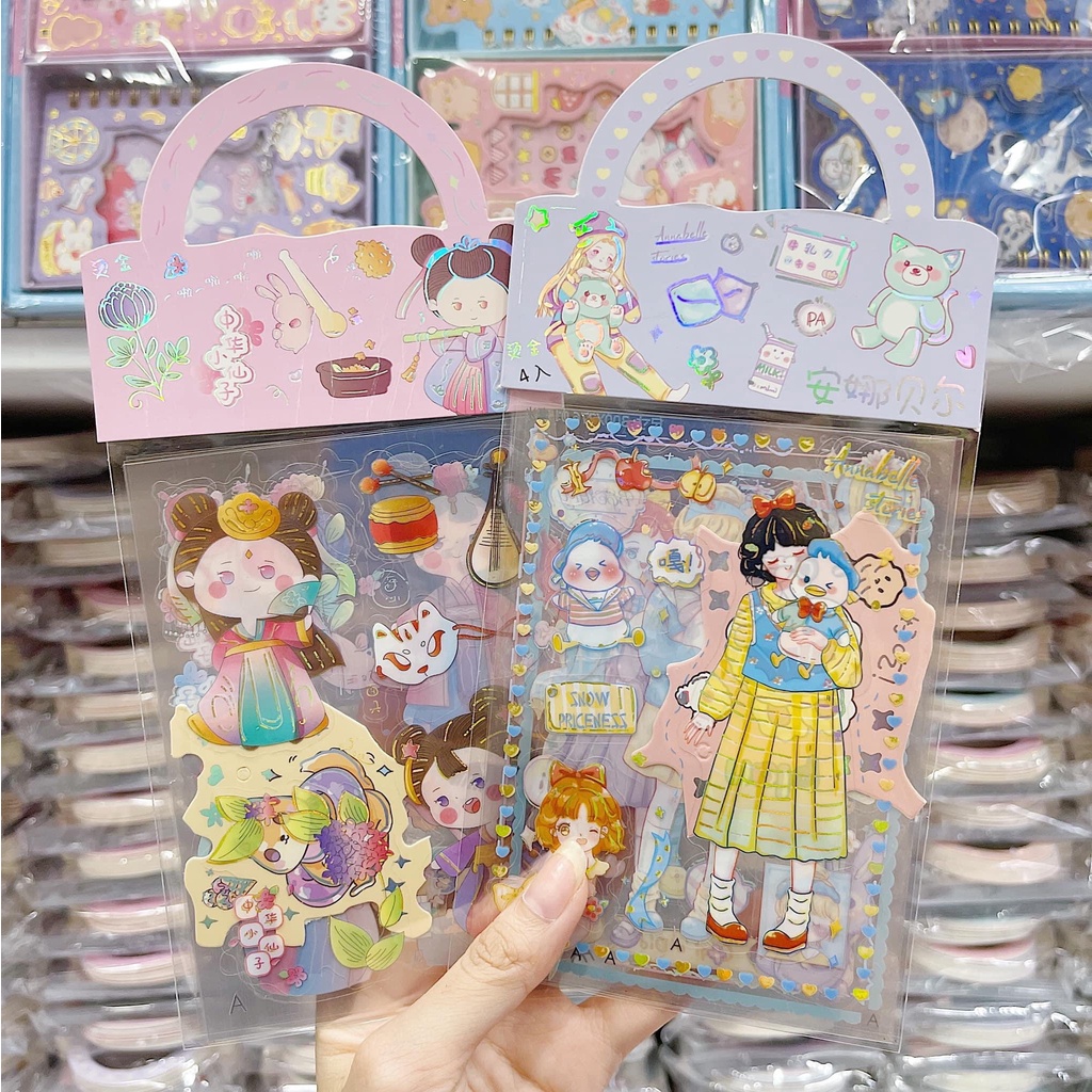 Set sticker cute, hình dán dễ thương