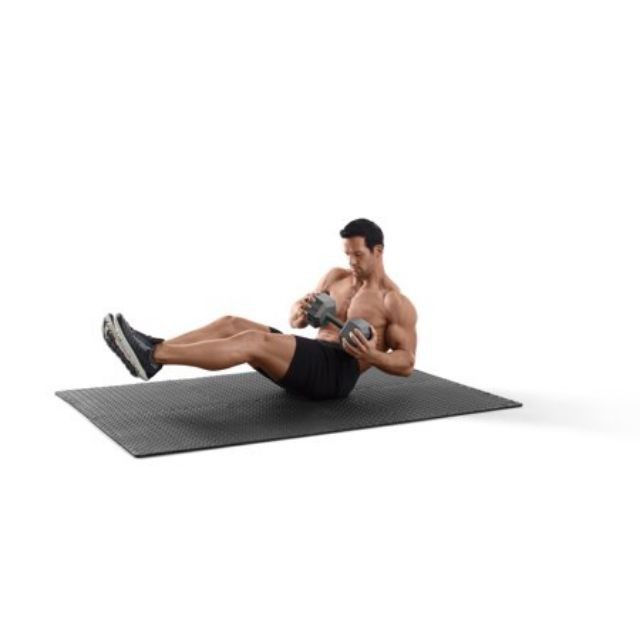 [G01] Thảm xốp vân khế màu xám đen 60×60×1cm lót sàn phòng tập gym, sàn nhà.. S029