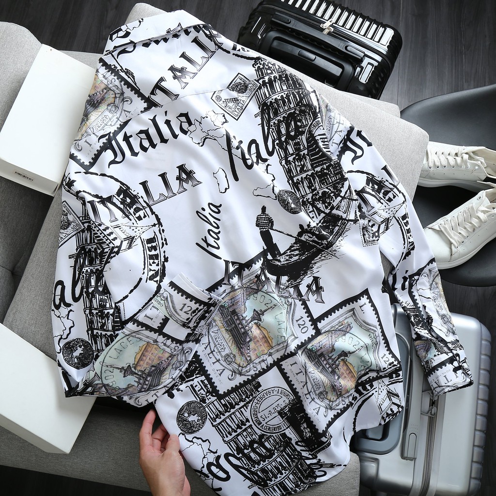 [bigsize &lt; 130kg] ÁO SƠ MI NAM tay dài BIGSIZE